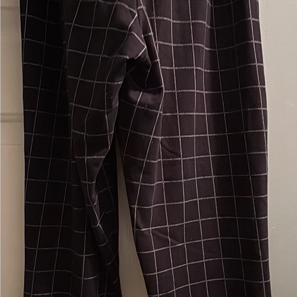 Men's Black Checkered Pants